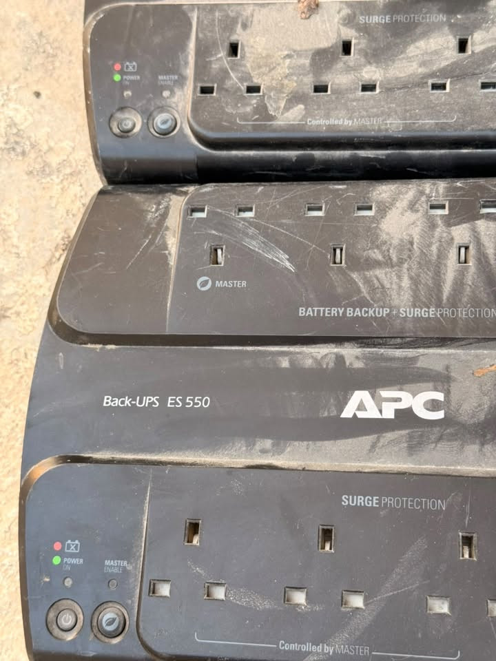 UPS امريكي اصلي APC ES 550 عدد 2
المكان: البصرة
السعر:)50 الف وبيه مجال قليل عدد 2
الحالة: شغالات بس يحتاج تبديل بطارية
يفيد للراوتر - كاميرات - كمبيوتر - نانو
رقمي ***********

نص مكتوب في الصور:
- UPS APC ES 550 *********** البصرة السعر 60 الف للثنين - شغالات يحتاج تبديل بطارية حالة: شغالات - تحتاج تبديل بطارية | 100 % أصلي 100% أصلي