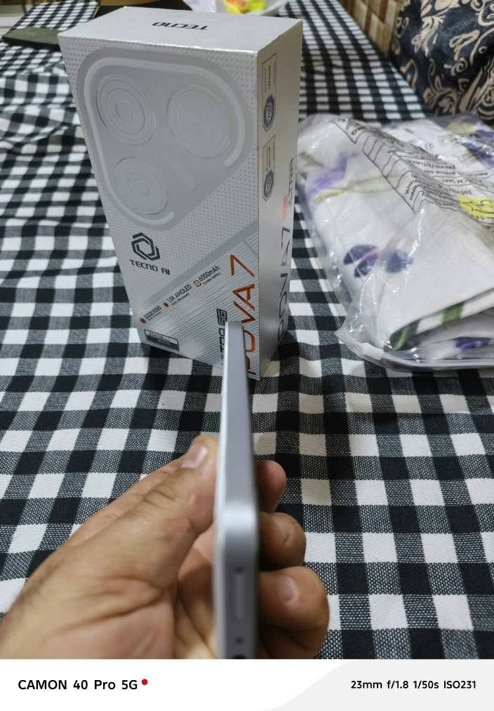 تكنو بوفا 7 ألترا 5g 
بوبجي 120 فريم سعر 375 ألف بيه مجال قليل
*********** كركوك, العراق

نص مكتوب في الصور:
- CAMON 40 Pro 5G 23mm f/1.8 1/50s ISO274
- هاتفي اسم الجهاز TECNO POVA 7 Ultra 5G التخزين ٧٥,٣١ غ.ب / ٢٥٦ غ.ب الطراز TECNO LJ9 وحدة المعالجة المركزية Dimensity 8350 Ultimate RAM 12.00 GB+12.00 GB الكاميرا الخلفية 108M+8M الكاميرا الأمامية 13M البطارية 6000mAh الشاشة 1080x2400 إصدار Android 15 معلومات الإصدار CAMON 40 Pro 5G 23mm f/1.8 1/100s ISO160
- CAMON 40 Pro 5G 23mm f/1.8 1/50s ISO265
- CAMON 40 Pro 5G 23mm f/1.8 1/50s ISO231