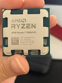معالج رايزن للبيع 7800X3D كلش نظيف وبدون مشاكل مستخدم ٦ اشهر مطلوب بي ...