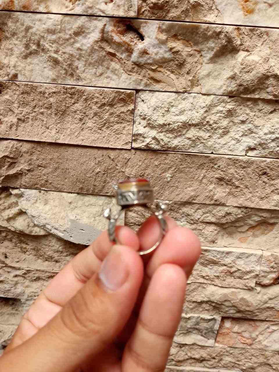 خواتم نحاس ابيض شغل هندي سعر القطعه 20الف بغداد ***********وتساب
