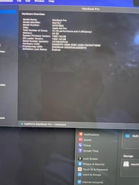 ماك بوك برو • M4 Pro • قفل التفعيل مفعل