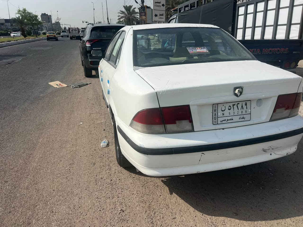 سلام عليكم سمند ٢٠١٠ رقم بغداد سياره نضيفه سعر ٤٥بيهه مجال ***********
