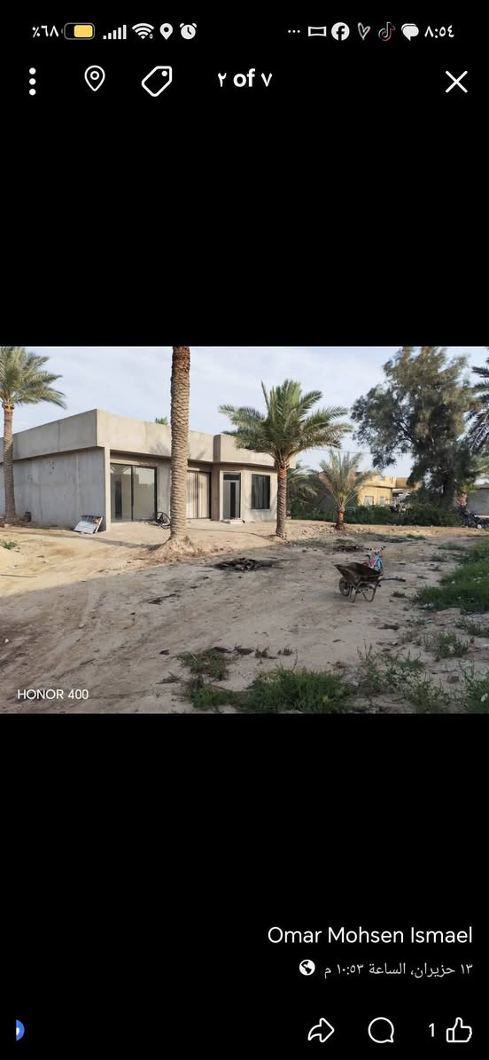 السلام عليكم
نصف دونم للبيع من اصل 3دوانم
يقع على طريق بسماية نهروان منطقة قرية10
يحتوي على سبع محلات
ودار مساحة متر 200
عقد 35 زراعي
واجة 29متر
نزال 43 متر
السعر 270 وبي مجال
يمكن بيع المحلات فقط أو البيت 
ملاحظة مراوس ماريد واهم شي فلوسك متأخرهن موتنطي عربون وابقى انتظرك اشهر منا لحد متبيع عقارك للاستفسار  حصرا مع صاحب العقار ***********
