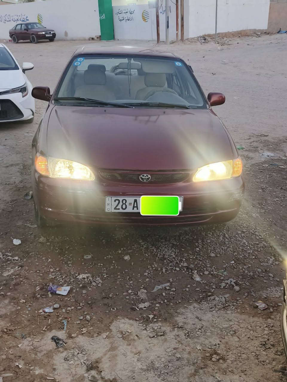 كورلا وارد أمريكي مديل 1998 رقمها نجف باسمي وشرط التحويل سنويتها لل 29
محرك 1800
كير اوتماتيك 
كير محرك شرط تبريد ثلج 
صدر امامي خلفي نضيف
مصبوغه عام جماليه مابيها اي دواخل سعرها 58 
العنوان سامراء هـ ***********
