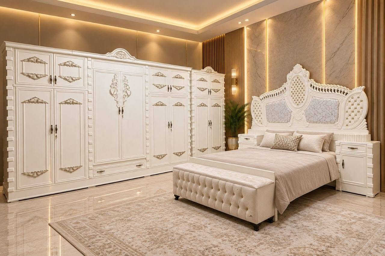 موديل الطابوكة • ٦ أبواب • خشب زان