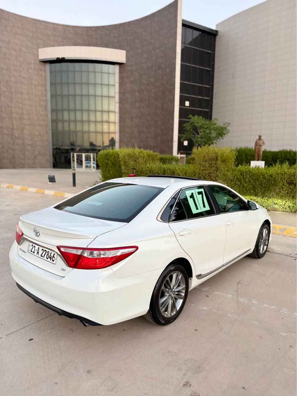 🚘 Toyota Camry 2017 SE Plus

🔹 تويوتا كامري 2017 SE Plus فوفول مواصفات، لون أبيض صدفی
🔹 سيارة جميلة جداً ونظيفة
🔹 صبغ قطعة واحدة فقط
🔹 ماشية 128 ألف 
🔹 سنوية وهزە جديد، ب اسمی تحول ثانی یوم

المواصفات:
🔹 بصمة
🔹 سلايد
🔹 شاحن وايرلس
🔹 مقاعد جلد وكهرباء
🔹 يدة بصمة
🔹 گير عادي أوتوماتيك
🔹 شاشة كبيرة
🔹 تحكم فوليم بالمقود
🔹 ليتات زينون
🔹 گير ومكينة وتايرات أمامية بحالة ممتازة

📍 العنوان: كركوك
💰 السعر: 163 ورقة بی مجال

📞 للاتصال: ***********
📱 WhatsApp: ***********

🚘 Toyota Camry 2017 SE Plus

🔹 تۆیۆتا کامری ٢٠١٧ SE Plus فول فول مواسەفات سپی سەدەفی 
🔹 سەیارەیەکی زۆر جوان و پاک و خاوێن
🔹 تەنها یەک پارچە بۆیاخە
🔹 ١٢٨ هەزار ڕۆشتووە
🔹 سەنەوی و هەزەی تازەیە، بە ناوی خۆمەوەیە

مواسەفات:
🔹 بەسمە
🔹 سڵاید
🔹 وایەر جارج
🔹 کورسی جلد و کارەبا
🔹 یەدە بەسمە
🔹 گێری عادی ئۆتۆماتیک
🔹 شاشەی گەورە
🔹 سوکان ڤۆلیۆم
🔹 لایتی زینۆن
🔹 گێری مەکینە و تاخم پێش بەشەرت

📍 ناونیشان: کەرکوک
💰 نرخ: ١٦٣ وەرەقە و  مەجال

📞 پەیوەندی: ***********
📱 WhatsApp: *********** كركوك, العراق
