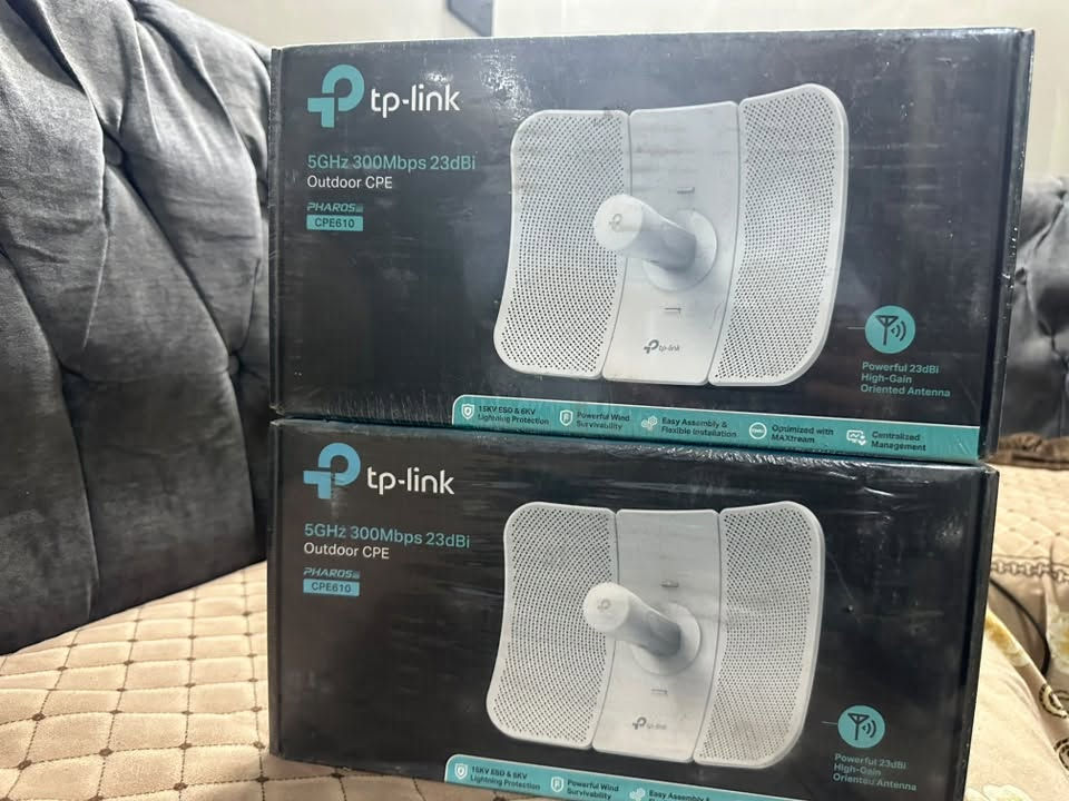 السلام عليكم
اخوان اجهزة للبيع جديد بالكارتون 

� جهاز  (قطعتين)TP-Link CPE610
💰 السعر: 50

🔹 جهاز (قطعتين) MikroTik BaseBox 5
💰 السعر: 100

🔹 جهاز (قطعه واحدة )MikroTik BaseBox 6
💰 السعر: 125

✅ جميع الأجهزة جديدة بالكارتون مع ملحقاتها الاصليه

🛑 بيهن مجال قليل للشراي 

📱 واتساب: ***********
