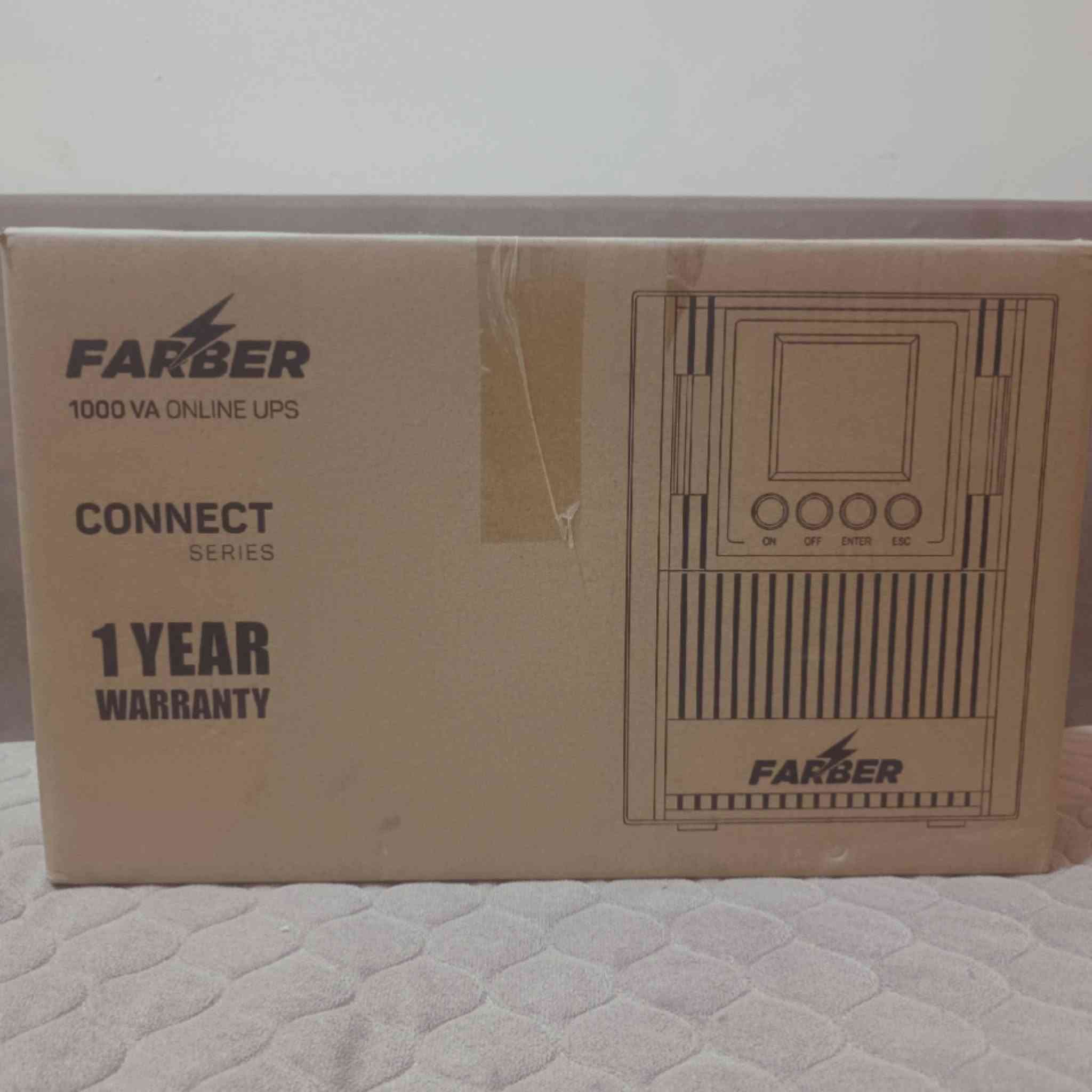 🔌 للبيع UPS Farber 1000VA Online 🔌

جهاز Farber 1000VA Online UPS – Connect Series
✅ أونلاين UPS
✅ قدرة 1000VA
✅ جهد البطارية 24V
✅ طور واحد 1PH
✅ الموديل: FA-UPSC-24V-1KVA-1PH
✅ الجهاز شبهة جديد بعده هوة ومحتوياتة كاملة بالكارتون + ستعمال شهرين فقط! 

📦 الحالة: جيدة
💰 السعر:  خاص! 
📍 المكان: بغداد كاضميه

*********** تواصل واتساب
