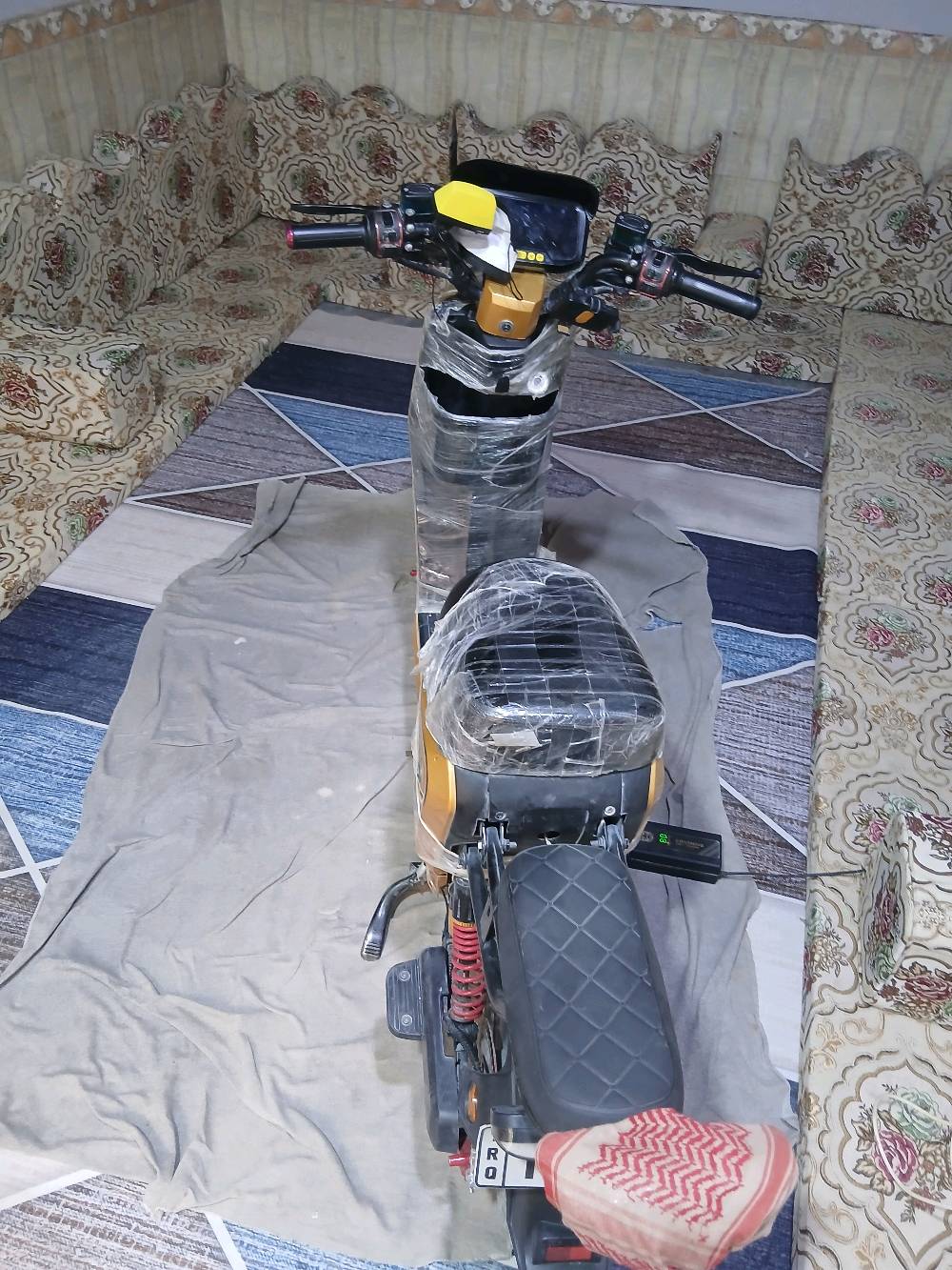 دراجه R9شركه بارون احسن شركه البيع دراجه سعره 550 بيه مجال بسيط دراجه جديده بعده مامبدل بطاريات بصمه وسويج بصمه تشغيل عن بعد لايتات AIL ID زنون عالي بيه سله مال دراجه الكدام  بيه بلاثوث بلتكسي صوت عالي بيه 3الوان رماشات  سرعه دراجه 60 العنوان البصره الزبير الحي شهداء