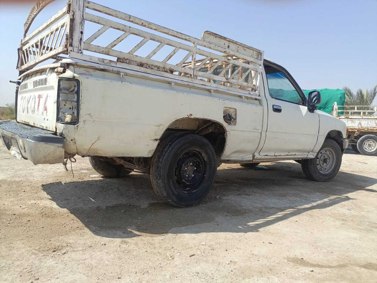 ياالله على بركت الله بيكم تيوته موديل 97
سياره خير من الله كير مكرك كهربائيات شغاله سياره مكفوله شاصي محرك كير رقم واسط مداور ثاني يوم العنوان البصره الزبير شارع 17
 رقم هاتف ***********
