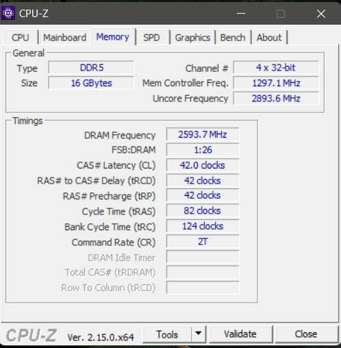 DDR5 LAPTOP GAMING 
حبتين كل وحده ٨ كيكا
السعر ٢٠٠ الف
مكاني بغداد
و الاستفسار وتساب
***********

نص مكتوب في الصور:
- CPU-Z CPU Mainboard Memory SPD Graphics Bench About General Type DDR5 Channel # 4 x 32-bit Size 16 GBytes Mem Controller Freq. 1297.1 MHz Uncore Frequency 2893.6 MHz Timings DRAM Frequency 2593.7 MHz FSB:DRAM 1:26 CAS# Latency (CL) 42.0 clocks RAS# to CAS# Delay (tRCD) 42 clocks RAS# Precharge (tRP) 42 clocks Cycle Time (tRAS) 82 clocks Bank Cycle Time (tRC) 124 clocks Command Rate (CR) 2T DRAM Idle Timer Total CAS# (tRDRAM) Row To Column (tRCD) CPU-Z Ver. 2.15.0.x64 Tools Validate Close
- CPU-Z CPU Mainboard Memory SPD Graphics Bench About Memory Slot Selection Slot #1 DDR5 (SO-DIMM) Module Size 8 GBytes Max Bandwidth DDR5-5600 (2800 MHz) SPD Ext. Module Manuf. Samsung Week/Year 04 / 24 DRAM Manuf. Samsung Buffered Part Number M425R1GB4PB0-CWMOL Correction Serial Number 48D43C3D Registered Timings Table JEDEC #7 JEDEC #8 JEDEC #9 JEDEC #10 Frequency 2500 MHz 2633 MHz 2800 MHz 2800 MHz CAS# Latency 40.0 42.0 46.0 50.0 RAS# to CAS# 40 43 45 45 RAS# Precharge 40 43 45 45 tRAS 80 85 90 90 tRC 120 127 135 135 Command Rate Voltage 1.10 V 1.10 V 1.10 V 1.10 V CPU-Z Ver. 2.15.0.x64 Tools Validate Close