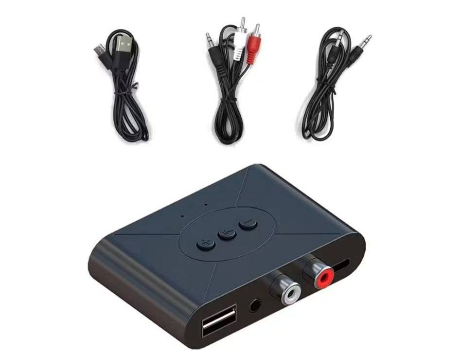 مستقبل صوت لاسلكي مكتبي (Desktop Wireless Receiver) موديل BLS-B21، ويدعم تقنية البلوتوث (BT 5.3) والإن إف سي (NFC) للإقران السريع. [1, 2, 3]
الميزات الرئيسية

الاتصال اللاسلكي: يدعم تقنية البلوتوث لنقل الصوت بجودة عالية من الهواتف أو الأجهزة اللوحية.

تقنية NFC: يتيح الإقران السريع والسهل بلمسة واحدة مع الأجهزة الداعمة.

منافذ متعددة: يحتوي على منفذ USB لتشغيل الملفات الصوتية من ذاكرة فلاش، ومخارج صوت من نوع RCA و3.5mm AUX لتوصيله بالسماعات أو أنظمة الستيريو المنزلية التي لا تحتوي على بلوتوث.

مستقبل صوت لاسلكي مكتبي (Desktop Wireless Receiver) موديل BLS-B21، ويدعم تقنية البلوتوث (BT 5.3) والإن إف سي (NFC) للإقران السريع. للحجز مراسله على الخاص او على الرقم واتس اب*********** يوجد توصيل
