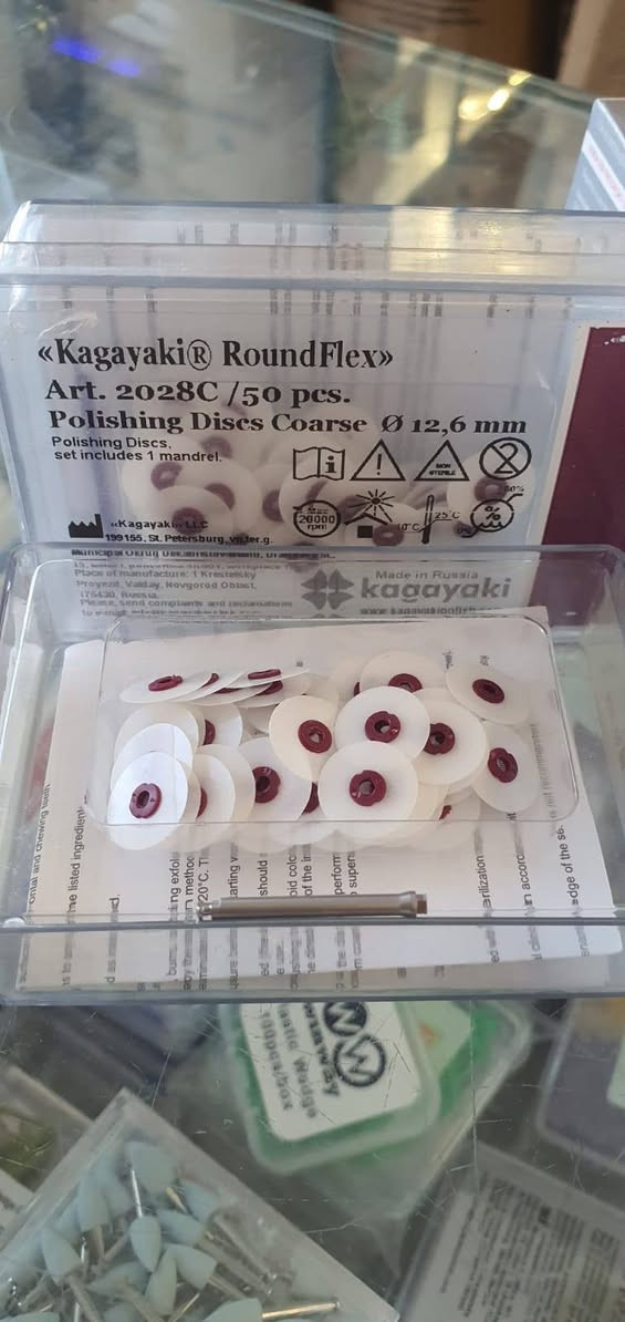 New standard 

Kagayaki disc 

Best quality

Made in Russia 

متوفر الان 

في مكتب Yasser dent 

 العنوان: بغداد _ مدينة الصدر _ مجاور شركة زين 

للاتصال: *********** _ ***********

