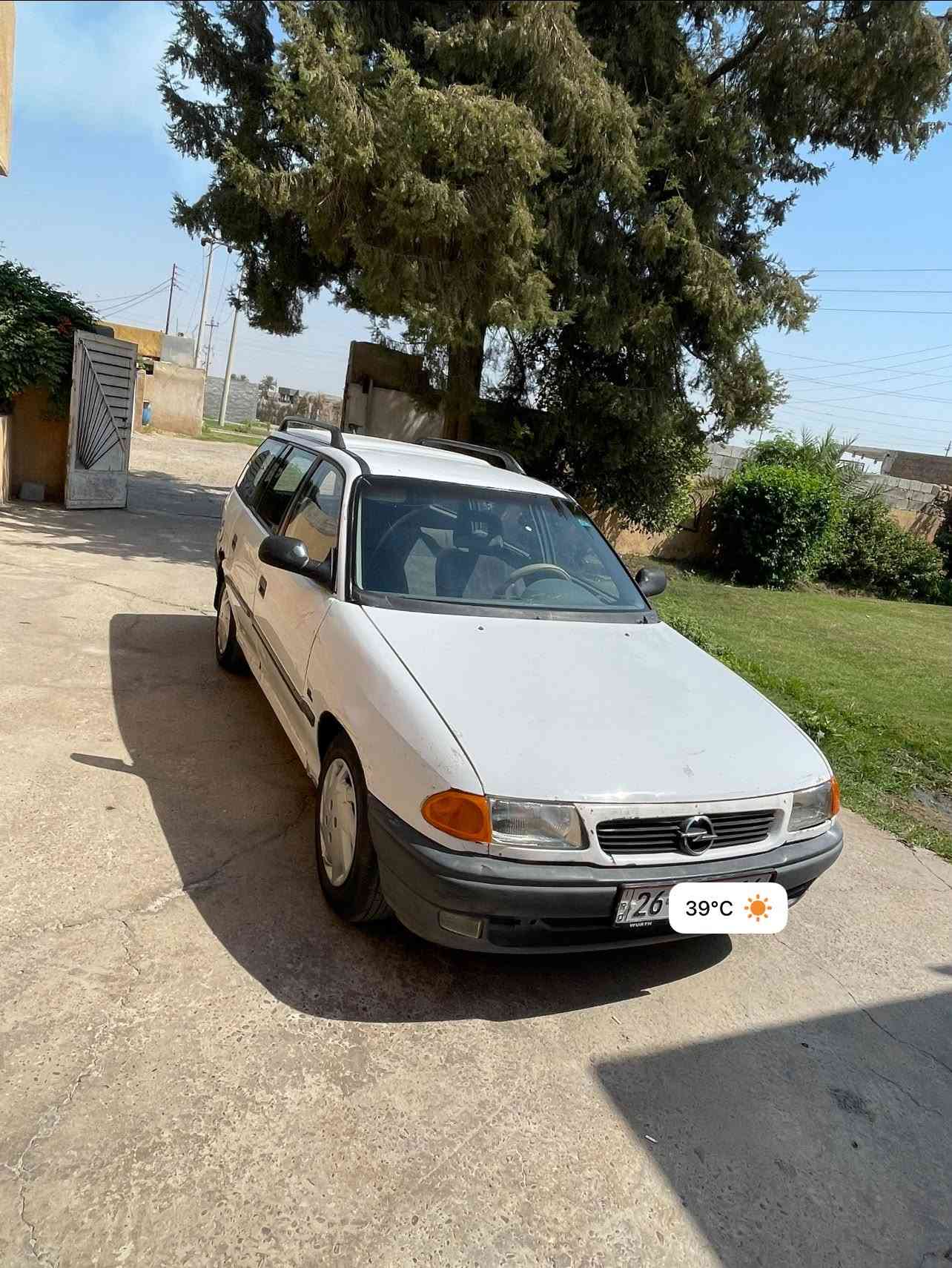اوبل استرا 1992 كير محرك اكسل شرط سنويه وهزه جديد وباسمي شخصيا وهسه تون رقمت  تخم تاير وحداديه جديد للتواصل*********** الاسيا فقط واتساب   *********** مكان صلاح الدين ناحيه الاسحاقي

نص مكتوب في الصور:
- 39°C