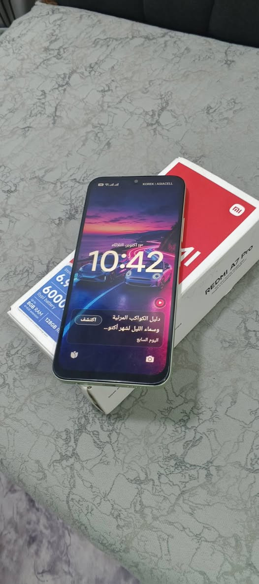 ريدمي A7 pro • مستخدم يوم واحد • ضمان