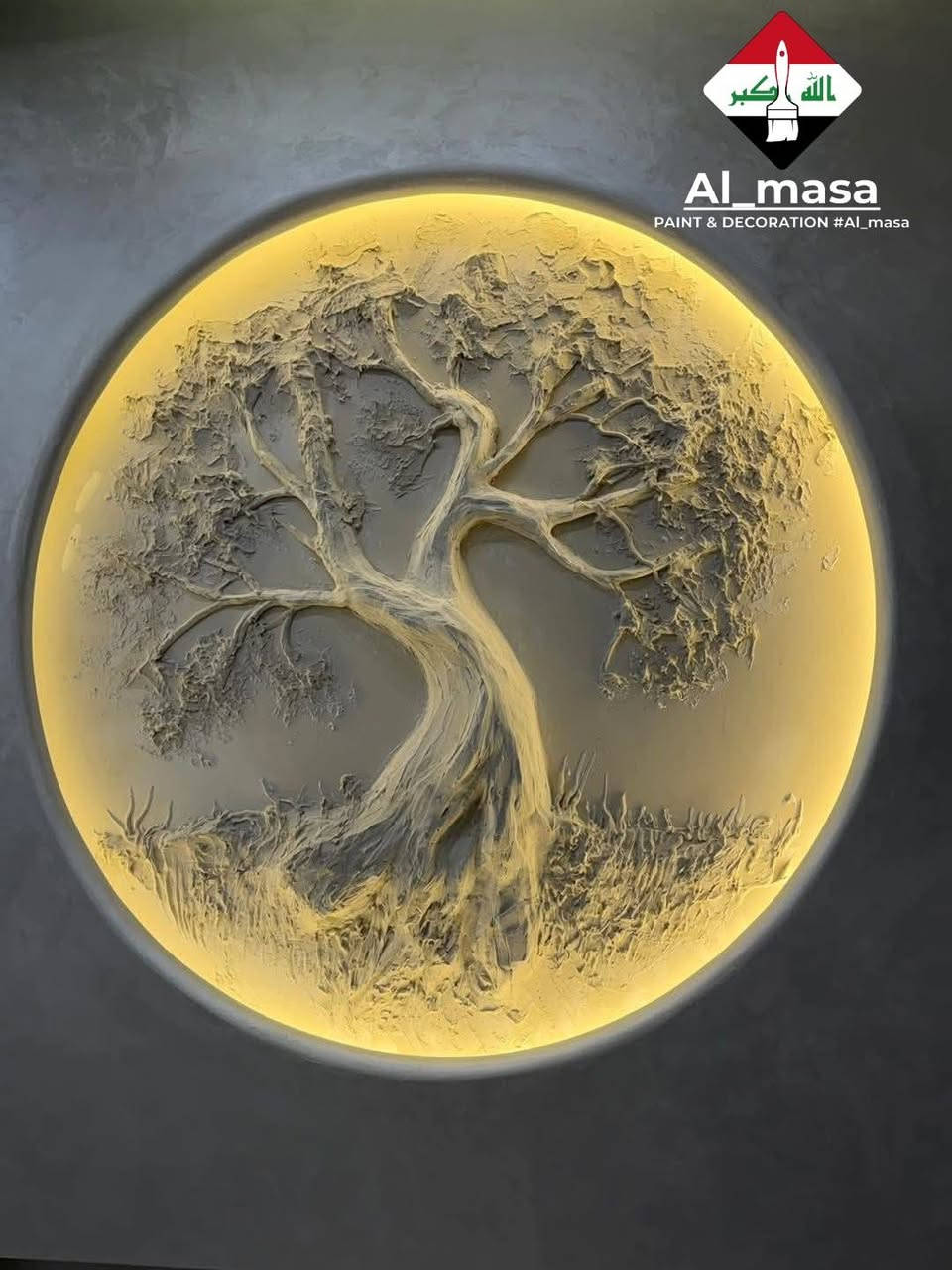 الشغل يحكي عن حاله ❤️🇮🇶🫣
الماسة لكافة انواع النحت بغداد 
𝓪𝓵_𝓶𝓪𝓼𝓪
 *********** - ***********

نص مكتوب في الصور:
- الله أكبر Al_masa PAINT & DECORATION #Al_masa
- الله اكبر Al_masa PAINT & DECORATION #Al_masa
- PAINT & DECORATION #Al_masa
- Al_masa PAINT & DECORATION #Al_masa
- الله أكبر Al masa PAINT & DECORATION #Al_masa