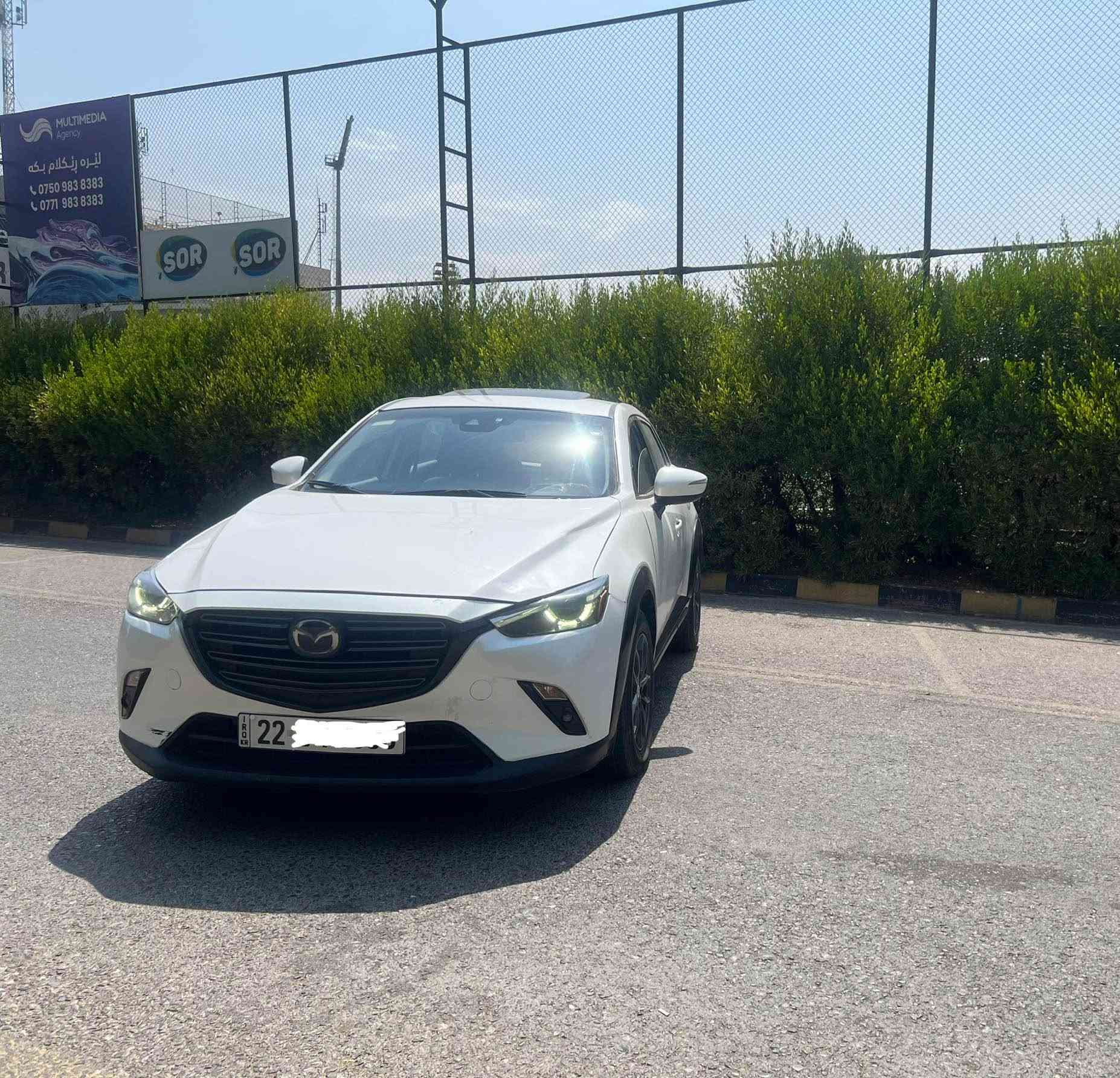 Mazda Cx3 2022 
سةيارةكة فول فول مواصفاتة دةبل ئةكسل سلايد كوشين جلد ويل كرؤم سماعة بؤس رادار پيش و پشت و تةنيشتةكان سةيارةكة دوو پارچةي بؤياغة بي ژووري بي ئيرباگ سةنةوي رةقةم نويية بة ناوي خؤمة گير و مةكينة و هةموو شتي بةشةرت 
*********** أربيل, العراق
