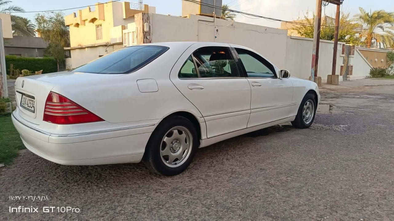 مرسيدس غواص 2001 S320
رقم #سليمانيه الجديد 
#محرك 6 سلندر 
كير محرك #كفاله 
تخم #تاير لك 
مكفوله من حادث بيه #صبغ باب ونص لبنيد جماليه 
باب #طويل فول مواصفات 
وارد #ياباني 
سعره 85 💲 مجال بسيط 

☎️
***********

نص مكتوب في الصور:
- ١٧:٣٧ ٢٠٢٦/٠٩/١٨
- Infinix GT 10 Pro
- ١٧:٣٢ ٢٠٢٦/٠٩/١٨
- Infinix GT10Pro
- ١٧:٣٣ ٢٠٢٦/٠٩/١٨