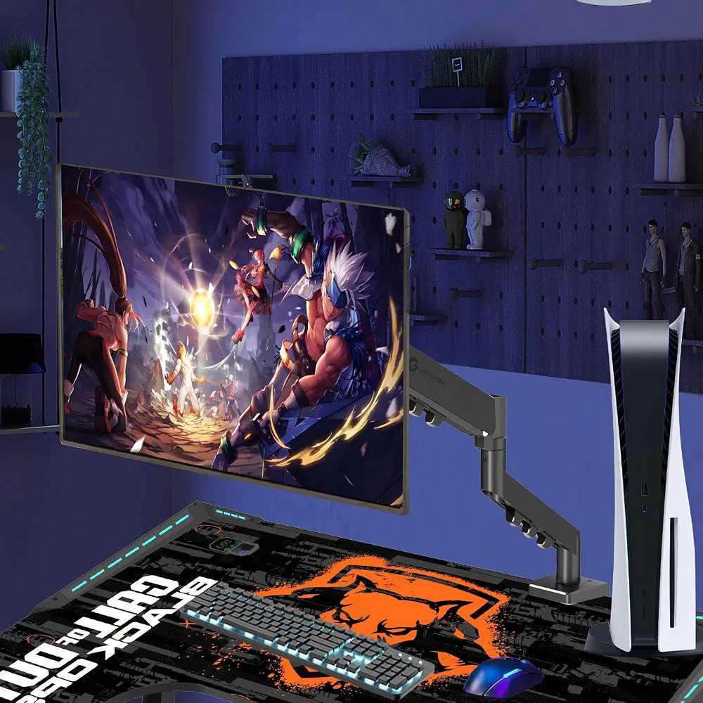 حامل شاشة أحادي ذو ذراع هيدروليكي (Gas Spring Desk Mount) من شركة HEYMIX (الموديل K100). يُستخدم لتثبيت شاشة كمبيوتر واحدة على المكتب لتوفير المساحة وتحسين وضعية الرقبة والنظر أثناء العمل أو الألعاب

توافق حجم الشاشات: يدعم الشاشات التي يتراوح حجمها بين 13 إلى 32 بوصة
خيارات التثبيت على المكتب: يأتي مع خيارين للتثبيت؛ إما عبر الملقط الجانبي (C-Clamp) على حافة الطاولة، أو التثبيت النافذ (Grommet) عبر فتحة في المكتب

لحركة والمرونة: يتيح الذراع الهيدروليكي رفع وخفض الشاشة بسلاسة، مع إمكانية إمالتها للأعلى والأسفل (Tilt)، تدويرها يمينًا ويسارًا (Swivel)، أو لفها بـ 360 درجة للوضع الطولي أو العرضي

للطلب مراسلتنا على الواتساب 
***********
