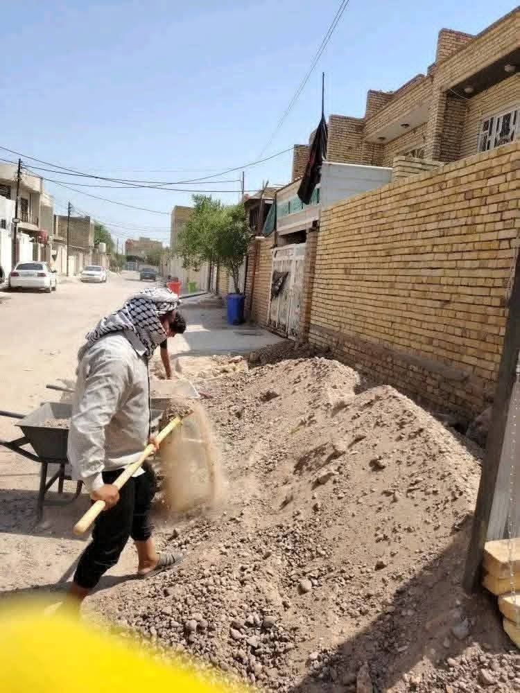 كادر ابو علي صب تسليطه شرط المرازيب تنضيف البيوت تنقير الجدران  قلع الكاشي   تدخيل السبيس ولتراب  صب الأرضيه *********** عمارة, ميسان
