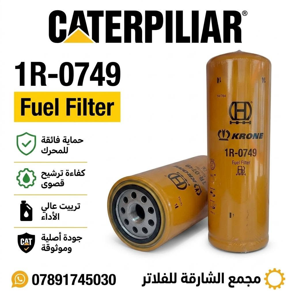 🛠️ مجمع الشارقة للفلاتر ​⚙️
توفر فلاتر كتربلر
نوفر أفضل أنواع فلاتر الدهن والوقود والهواء الخاصة بمكائن ومولدات CAT بجودة عالية وأداء مضمون 💯
✔️ تحمل عالي وعمر أطول
✔️ حماية ممتازة للمحرك
✔️ أسعار منافسة
✔️ توصيل لجميع المحافظات 🚚
***********
​📍 العنوان: واسط - الصويرة
