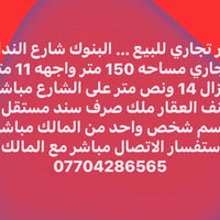 عقار تجاري • البنوك شارع النداوي • ١٥٠م