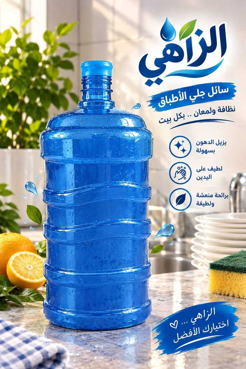 زاهي درجه اولى
بيه ثلاث احجام {3L _5L_10L}

نضافه وفوحان قويه 

سعر 3L ب3.000

سعر5Lب5.000

سعر 10Lب9.000

يوجد توصيل داخل الحديد 

للطلب والاستفسار *********** 
@الجميع

نص مكتوب في الصور:
- الزاهي سائل جلي الأطباق نظافة ولمعان .. بكل بيت النظافة تبدأ من أطباقك يزيل الدهون بسهولة لطيف على اليدين برائحة منعشة ولطيفة الزاهي ... اختيارك الأفضل
- الزاهي سائل جلي الأطباق نظافة ولمعان .. بكل بيت يزيل الدهون بسهولة لطيف على اليدين برائحة منعشة ولطيفة الزاهي ... ♡ اختيارك الأفضل
- الزاهي
- سائل جلي الأطباق
- نظافة ولمعان .. بكل بيت
- يزيل الدهون بسهولة
- لطيف على اليدين
- برائحة منعشة ولطيفة
- الزاهي ... ♡ اختيارك الأفضل