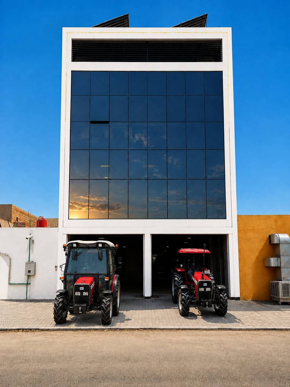 DEV TRUCK 290 4WD (المبني على نمط وتصميم ماسي فيرغسون MF 290 الكلاسيكي الشهير):
المواصفات الفنية العامة للجرار (DEV TRUCK 290 4WD):
​المحرك: ديزل 4 أسطوانات (4-Cylinder Turbo Diesel) بقدرة إنتاجية تتراوح غالباً بين 78 إلى 82 حصان.
​نظام الدفع: دفع رباعي 4WD (أربعة عجلات ناقلة للحركة) يوفر قوة سحب عالية في الأراضي الطينية والصعبة.
​ناقل الحركة (القير): ميكانيكي عادي (Manual) بـ 8 سرعات أمامية و2 عكسية (8 Forward / 2 Reverse).
​التجهيزات الخارجية:
​مجهز بمظلة حماية (ROPS Canopy) مع هيكل حديدي واقٍ.
​أوزان أمامية مثبتة (Front Counterweights) لموازنة الأحمال ومعدات السحب.
​شكمان علوي عمودي (Vertical Exhaust Pipe) وفلتر هواء خارجي.
​إطارات زراعية عريضة مخصصة للمهام الشاقة

📩 يمكنكم التواصل معنا عن طريق الصفحة او من خلال رقم الهاتف التالي #

***********
***********
