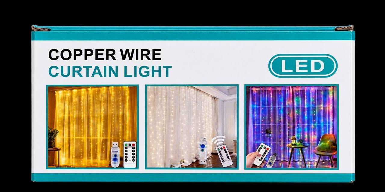 . إضاءة LED بتصميم ستارة أنيق.

. القياس: 3 × 3 متر.

. إضاءة متعددة الألوان (Multicolor).

• تحتوي على 8 أوضاع إضاءة

. يمكن التحكم بأنماط الإضاءة من خلال الريموت.

. تعمل عن طريق USB.

.مناسبة للشبابيك والستائر والجدران وغرف النوم.

. مثالية للحفلات، الأعراس، أعياد الميلاد والمناسبات.

. تضيف أجواء دافئة ومميزة للبيت والديكور.

.سهلة التركيب والتعليق

السعر : 10 آلاف ✨ 
متوفر توصيل لجميع المحافظات

