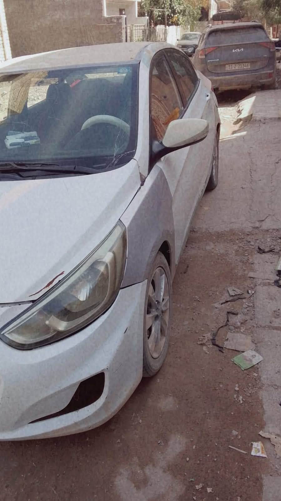 اكسنت ٢٠١٦ • محرك ١٤٠٠ • حادث بدون صبغ