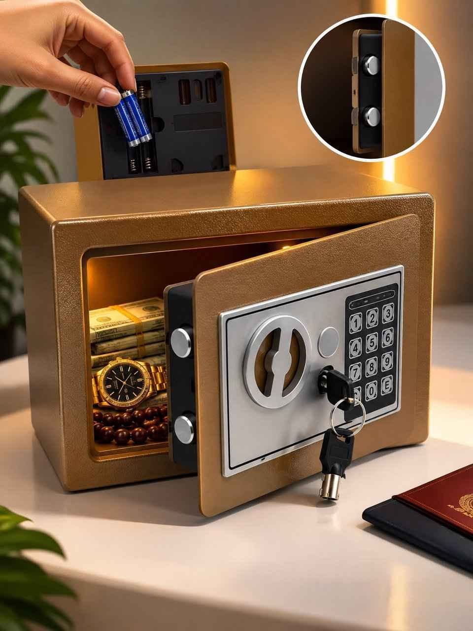خزنة إلكترونية صغيرة 🔐

خلي مقتنياتك المهمة بمكان آمن واطمّن! ✨

خزنة إلكترونية صغيرة وعملية، مصممة حتى تحافظ على أغراضك الثمينة بخصوصية وأمان، وبحجم مناسب للبيت أو المكتب.

✨ المميزات:
• قفل إلكتروني بلوحة أرقام
• مفتاح احتياطي لزيادة الأمان
• تصميم معدني متين
• حجم عملي وما ياخذ مساحة
• إمكانية تثبيتها بشكل آمن
• مناسبة لحفظ النقود، المجوهرات، المستندات والأغراض الشخصية

💰 السعر: 25,000 دينار فقط
🚚 التوصيل: 5,000 دينار لجميع محافظات العراق 🇮🇶

🔐 الأمان يبدأ من المكان اللي تحفظ بيه مقتنياتك… خليها بالخزنة واطمّن.

📩 للطلب والاستفسار: مراسلتنا دايركت
📞 أو على الرقم: ***********

#لكيتها #خزنة_الكترونية #خزنة #تسوق_اونلاين #العراق النجف, العراق
