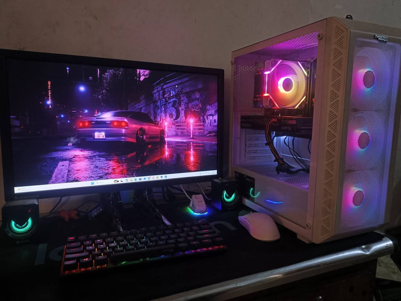 Ryzen 5 5500 • RX 6600 8GB • شاشة 24 إنچ