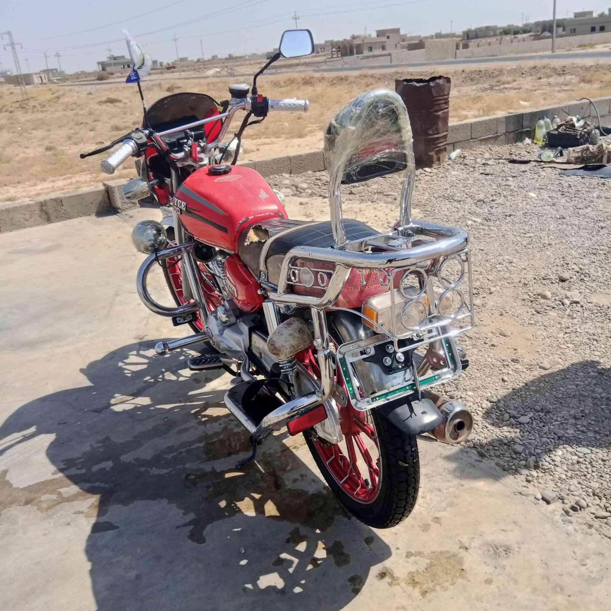 السلام عليكم موطور للبيع
جني ابو الكله موديل 2025 
محرك 200cc
محرك شرط ما مفتوح 
لا صرف ولا بخار 
نشاط فولل 
بعدوو بتايرات الشركه تواير نضاف 
ويل الجدام بي طعجه خفيفه اتعدل 
ويل الوره ما بي اي شيي 
كهربائيات كله شغاله 
نكره سلف 
دبلات بلاديه شغاله وره وجدام 
مكان كركوك الزاب ↗️السعر💸 راسلني خاص اجاوبك  رقمي ***********
