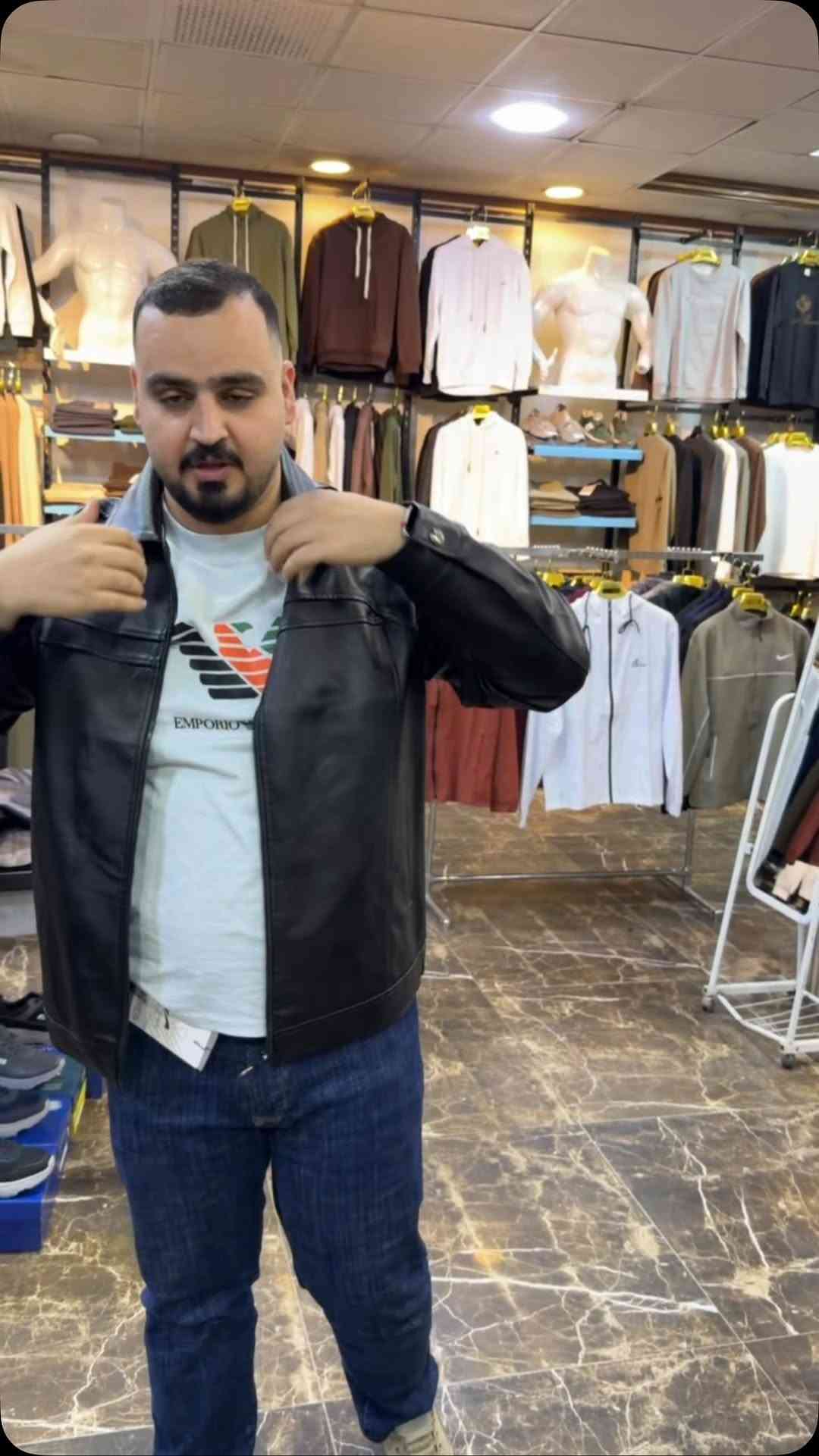 قمصلة جلد • مبطن فرو • تكريت القادسية