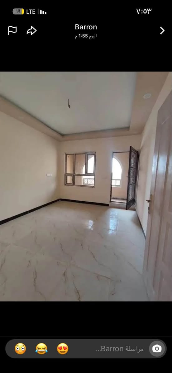 دار للبيع 🏡

المكان / قادسيه حي الشهداء شارع 30م ع حديقه 
امام الدار حديقه عامه 
المساحه /   150م وجه 7.5 م ونزال 20 م
طابقين 
بناء حديث فوول ترتيب شغل مهندسين 
اربع غرف نوم واستقبال وصاله وسطيه ومطبخ 
حمامات داخليه وخارجيه 
السعر 150 مليون قابل للتفاوض 
للتواصل عام *********** او ***********
ملاحظه / التفاوض حصوا مع صاحب الدار

نص مكتوب في الصور:
- 19
- LTE
- ٧:٥٣
- Barron
- اليوم 1:55 م
- مراسلة Barron...