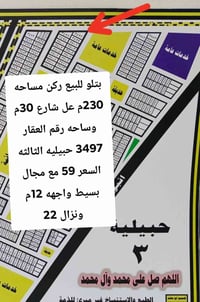 بتلو • ٢٣٠م • ركن شارع ٣٠م