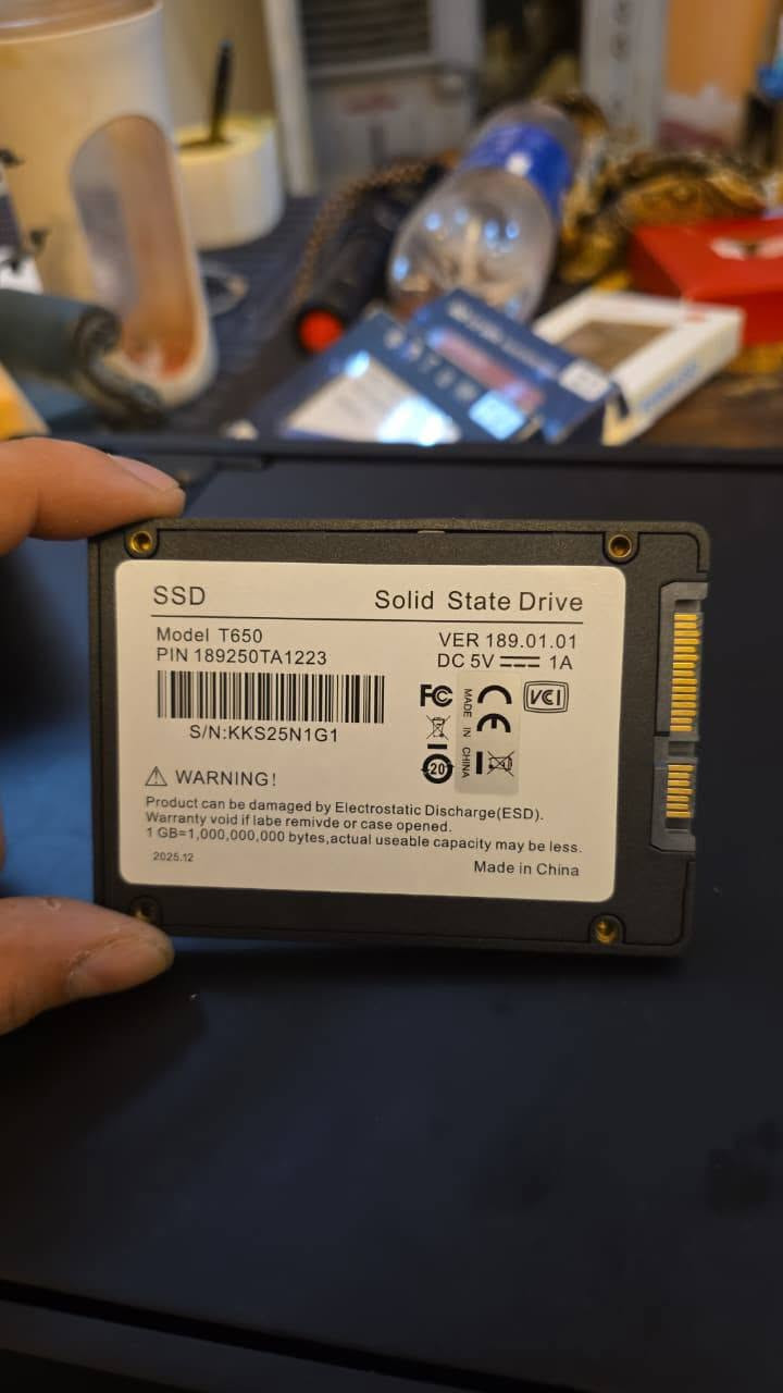 السلام عليكم متوفر 3 هاردات ssd 1T
واتس اب ***********

