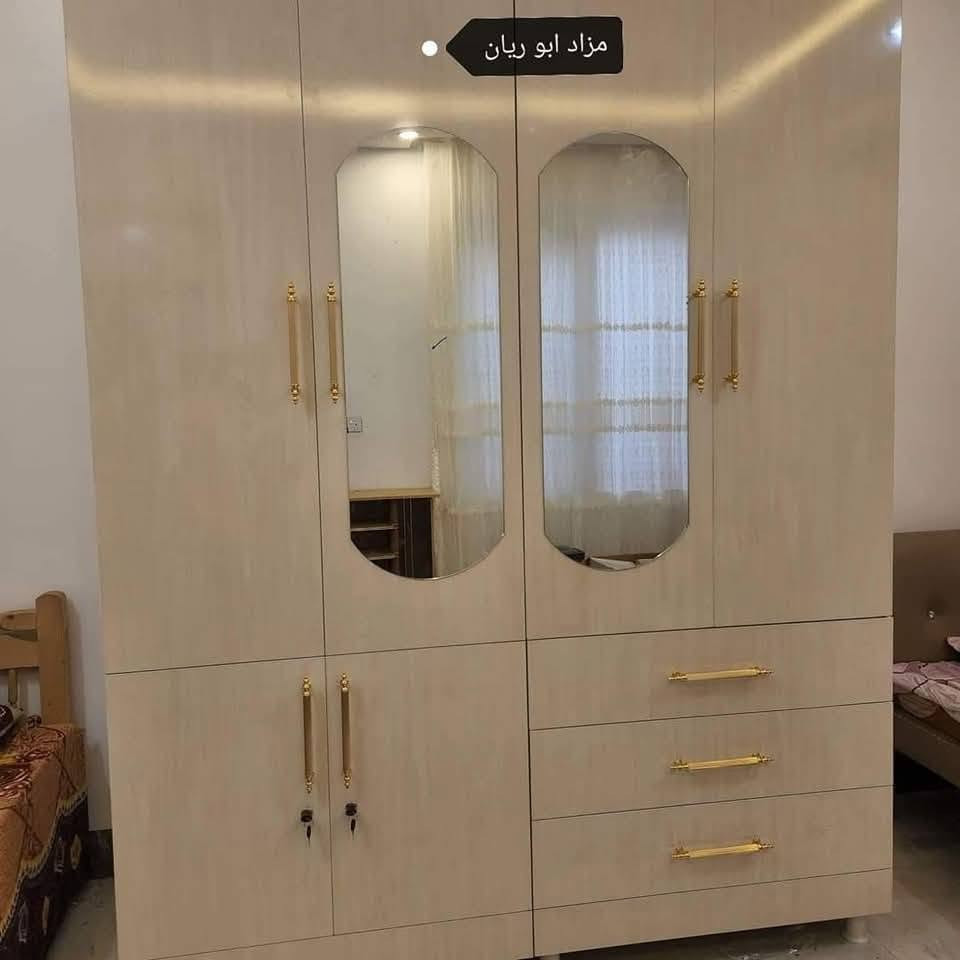 معرض فراش شغل ايد تفصال ب خشب اصلي ب انواع الوان ب انوع قياس متوفر ب اسرع وكت
نشترى غراض مستعمل اي شي عندك دزلي لل خاص غورف نوم كاونتر قنفات ديوان ميز طعام اراس جديد بل مستعمل كالار, السليمانية

نص مكتوب في الصور:
- مزاد ابوريان
- مزاد ابو ريان