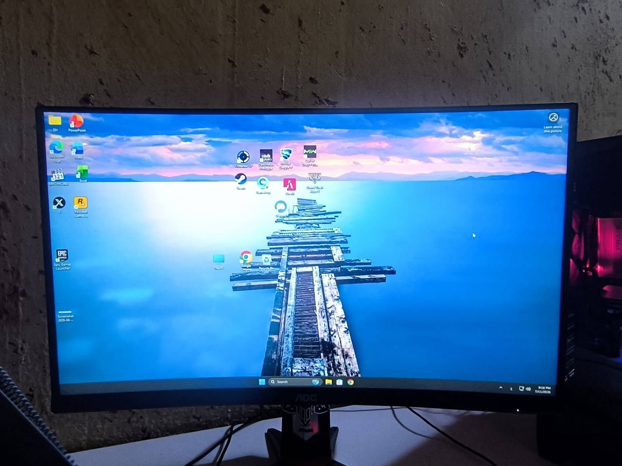 متكامل  
رقمي *********** البصره 
مواصفات البيسي
CPU AMD 57600 tray
m.b asus b650m-k prime ddrs
2
ram corsair vengernce ddr5 16G
6000hz BLACK
3
hard ssd 5/2g open WD
4
huntkey psu gx 650w pro bronze
black
5
CASEHUNREK SNOWSTORM
MAX S970BLACK
6
FAN CASE HUNTKEY GS120F
REVERSE BLACK
7
COLLER MASTER HYPER 411
NANO 
شاشه موصفاته 165والموصفات ثانيه بصوره الموضحه 
كذالك يو بي اس اوف لاين جيد جدا وبعده جديد 
طاوله نضيفه جدن وبعده جديده
ماوس كيبورد صلرلهن سنه عدي
كدامكم الموصفات وصور رايده ب 1200 بعد بس تحطله كرت شاشه وحرفيا اي العبه تعجبك شغله باعلى اداء
.

