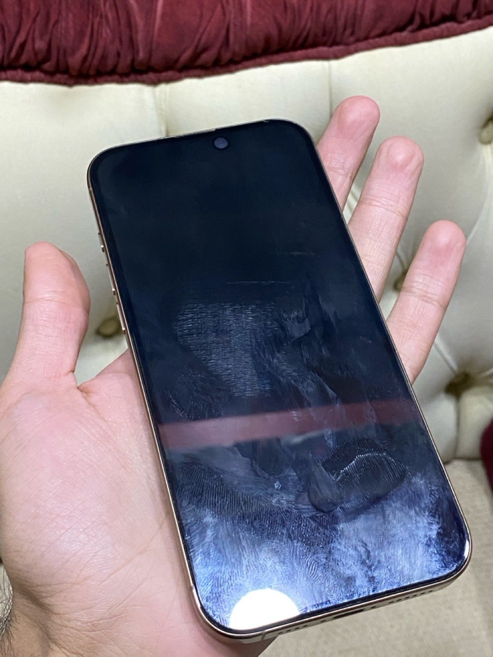 📱 iPhone 16 Pro Max

🔹 الذاكرة: 1 تيرا (1TB)
🔹 الشريحة: دبل SIM2
🔹 الشاشة: 6.9 إنش Super Retina XDR OLED
🔹 المعالج: A18 Pro
🔹 الكاميرات: ثلاثية Pro + LiDAR
🔹 منفذ الشحن: USB-C
🔹 الهيكل: تيتانيوم
🔹 البطارية: تشغيل فيديو لغاية 33 ساعة
🔹 الألوان: تيتانيوم أسود، أبيض، طبيعي، صحراوي
🔹 الجهاز يدعم 5G وFace ID
🔹 الجهاز كامل الملحقات: العلبة + كابل USB-C + الكتيبات
الملاحظه :الجهاز فقط ضهر مكسور اكبر ذاكره دبل سيم كارت 

سعر 1،500،000

***********