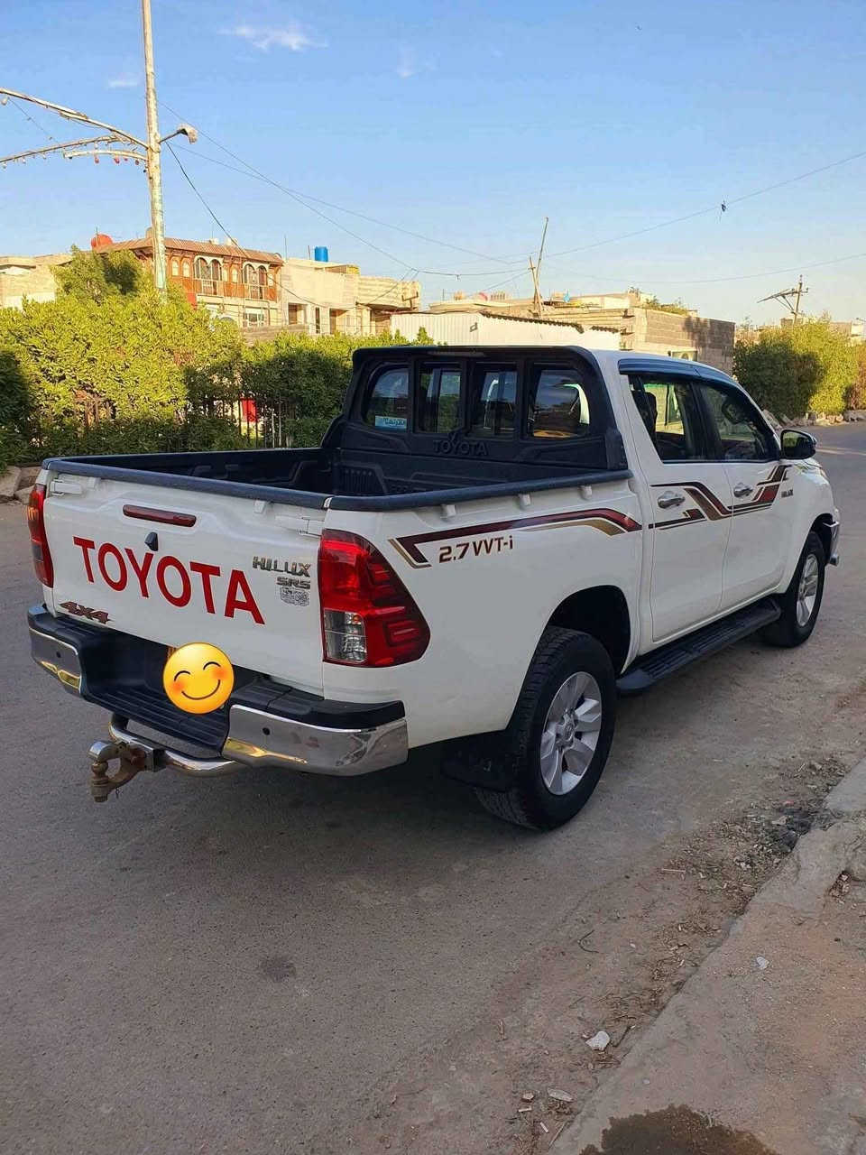 هايلوكس فور ويل موديل 19   مكفول كفاله عامه من الضرب لا تبديل لا صبغ فقط بارد اشرت عليه بلصور 
اوتماتيك بانزين . كير محرك تبريد مكينه كفاله عامه 
سياره جديده معنى الكلمه
. ماشيه 127
رقم بغداد نكليزي سنويه  بأسمي مجدده لغايه 31
هزه جديده   تحويل ثاني يوم  
سعر 260  العنوان بغداد مدينة الصدر 
 الاتصال  *********** بغداد, العراق
