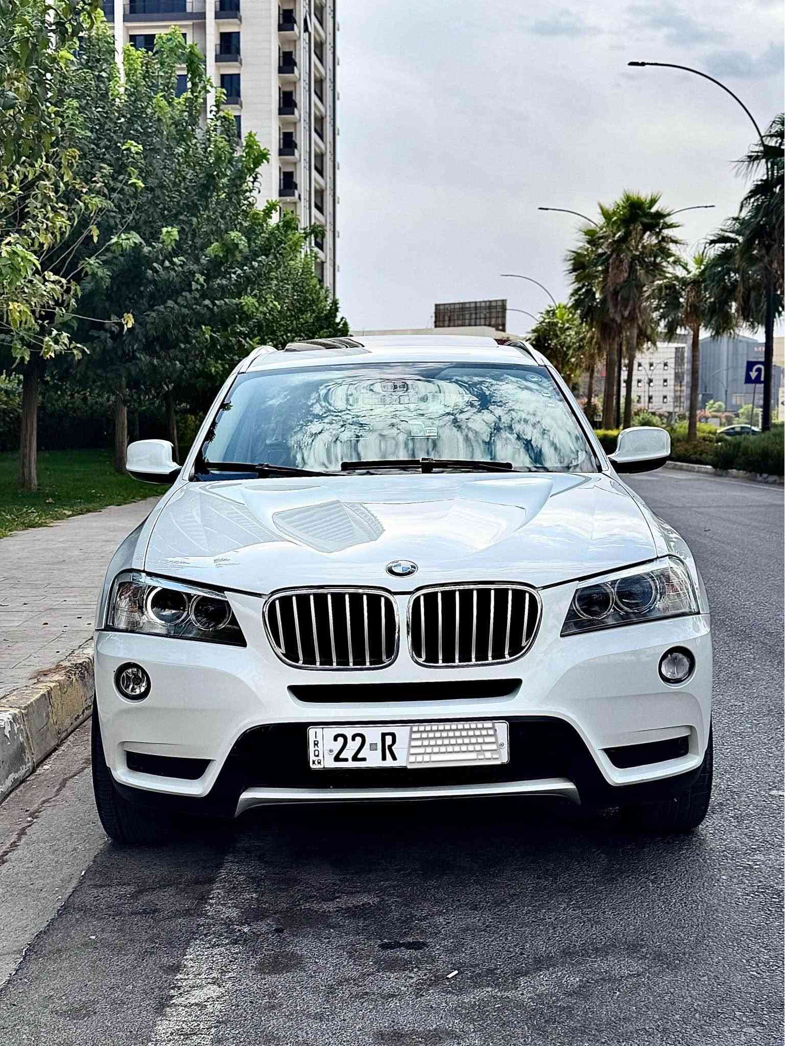 BMW X3 شركه عروش
2014
فول فول مواصفات دواخل كريمي بصمه بانوراما لايتات عدسه اوتوستوب رادار ٣٦٥ 
صبغ فقط بابين مصبوغ  بدون حادث بدون دواخل بدون ارباك
مكان سياره اربيل
واتساب / *********** 
سعر 125$ و مجال بصيط أربيل, العراق

نص مكتوب في الصور:
- واتساب ***********