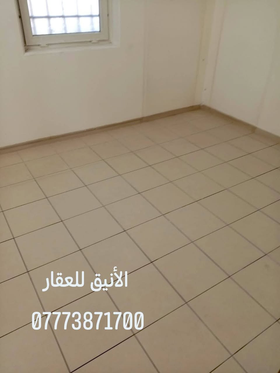 🏠 شقة للايجار 120 م غربي 🏠
✅ بلوك A6
✅ طابق 9
✅ فارغة وجاهزة للسكن كما هو موضح بالصور 
✅ الإيجار 600 بدون خدمات  +. دلالية
✅  تتطلع بيها موافقة 
الاستفسار الاتصال على الرقم أو واتساب وبالخدمة
💎 _____ ***********  ______💎

نص مكتوب في الصور:
- الأنيق للعقار ***********