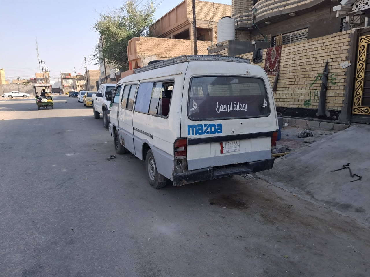السلام عليكم
مازدا باص رقم ديالى مكينة بريجو 3000 بيها خيط بخار كير حاوية جديد خط مخيم حي العامل تريد تحويل او وكالة السعر 35 مكاني كربلاء غير متواجد عل فيس 
***********
