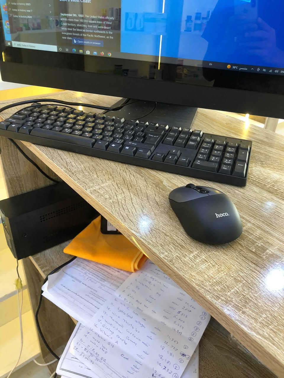 السلام عليكم 
Pc dell
Cor i5
جيل سابع
هارد ssd256
اشتريتها قبل اسبوع علمود كشف للصيدليه نظام مبيعات وهسه ماحتاجها بسعرها وياها بطاريه وكيبورد وماوس ب٥٥٠ الف
***********
