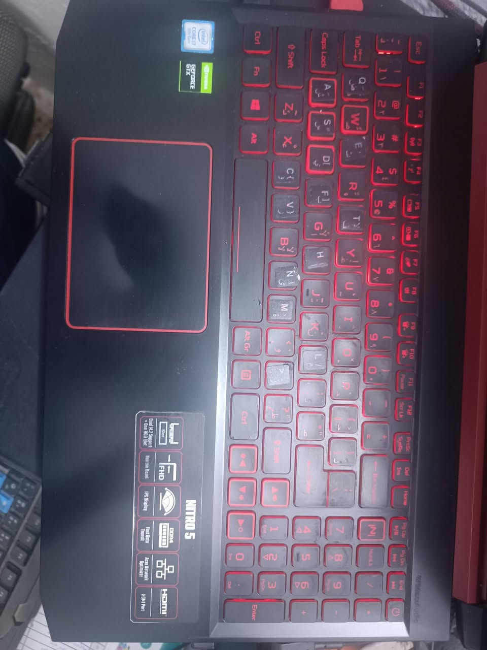 للبيع | Acer Nitro 5 AN515-54 بحالة ممتازة 
💻 المواصفات:

الموديل: Acer Nitro 5 AN515-54

الشاشة: 15.6 إنج Full HD

المعالج: Intel Core i7-9750H (الجيل التاسع)

6 أنوية / 12 خيط معالجة

سرعة تصل إلى 4.5GHz (Turbo)

الذاكرة (RAM): 16GB DDR4

كرت الشاشة:

NVIDIA GeForce GTX 1650 (4GB)

Intel UHD Graphics 630

التخزين: 1TB SSD (حوالي 954GB فعلي)

النظام: Windows 11 Pro (64-bit) اصلي

✅ مناسب لـ:

البرمجة وتطوير الأنظمة

برامج التصميم والمونتاج

الذكاء الاصطناعي والمحاكاة

الألعاب المتوسطة والقوية

📌 حالة الجهاز: نظيف جدا وبه ضمان ويعمل بكفاءة عالية، استخدام شخصي.
📍 الموقع: ذي قار – الناصرية.

يرجى التواصل 
***********
او ع الخاص
