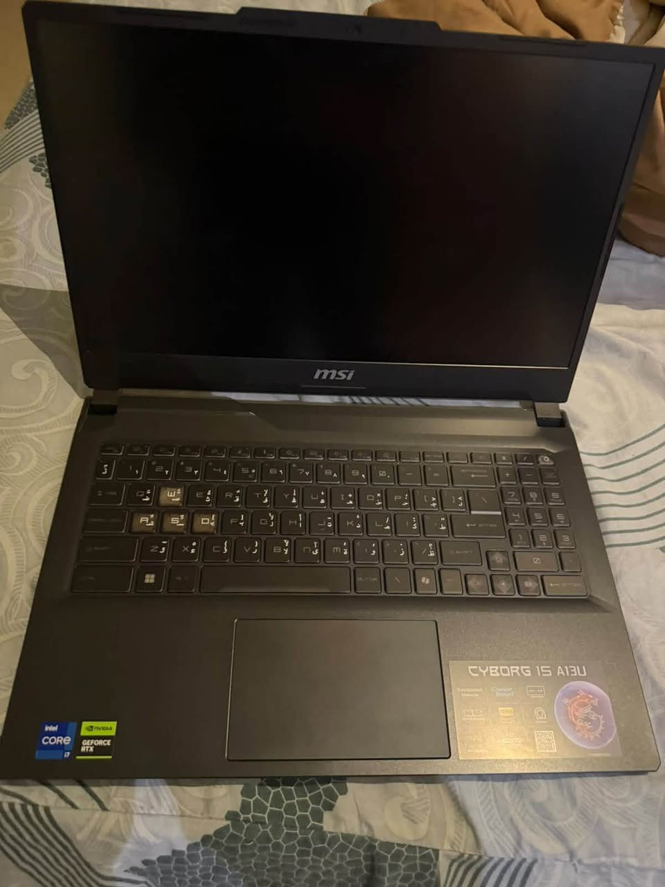 السلام عليكم
• الموديل: MSI Cyborg 15
• المعالج: Intel Core i7-13650H
• كرت الشاشة: NVIDIA GeForce RTX 3050 8GB
• الرام: 16GB
الجهاز نظيف كلش واستخدام قليل سعرة مليون و100 وبي مجال للاتصال ***********
