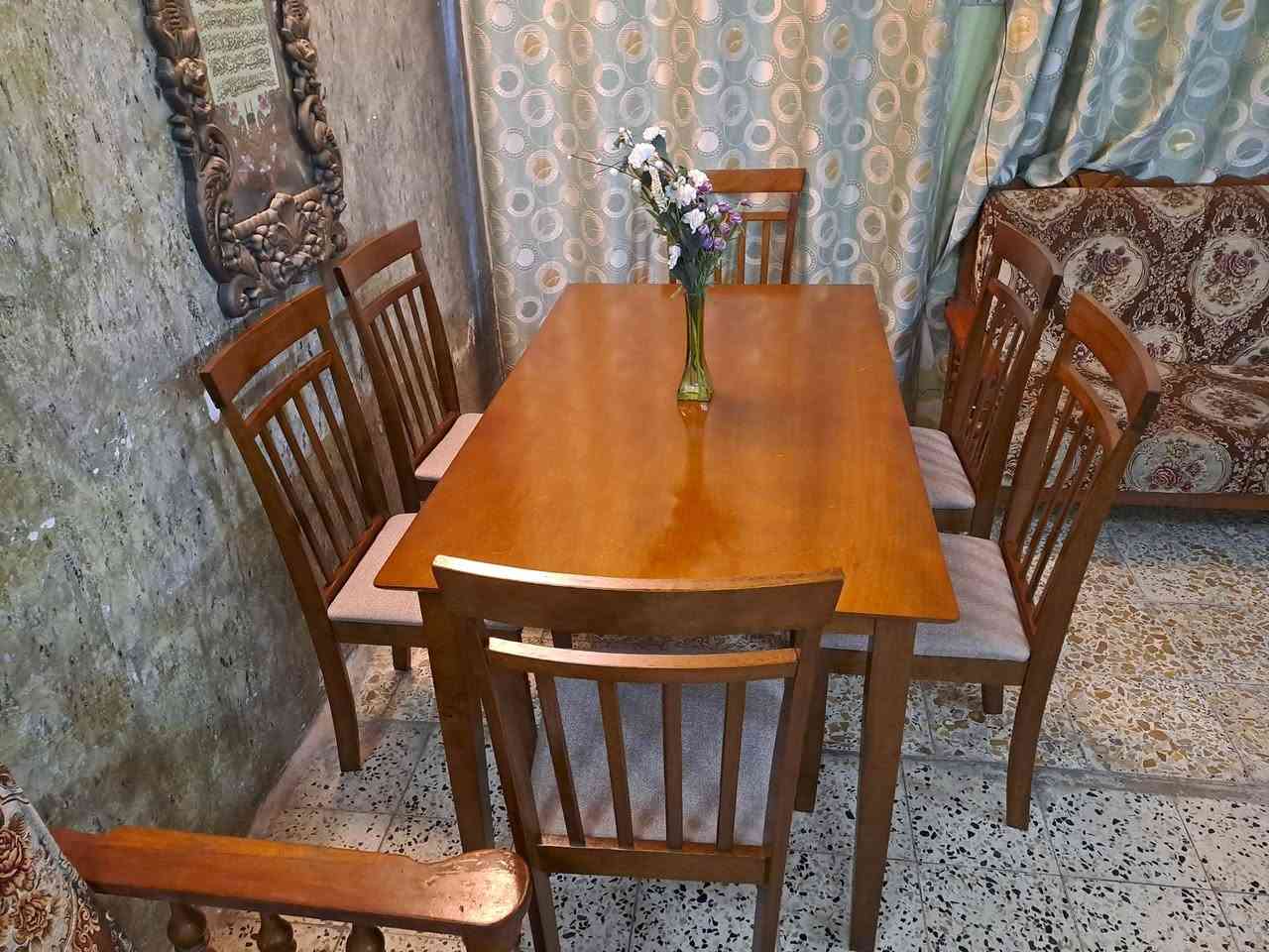 ميز خشب زان ماليزي اخو الجديد ٦ كراسي (هوم سنتر)
***********
