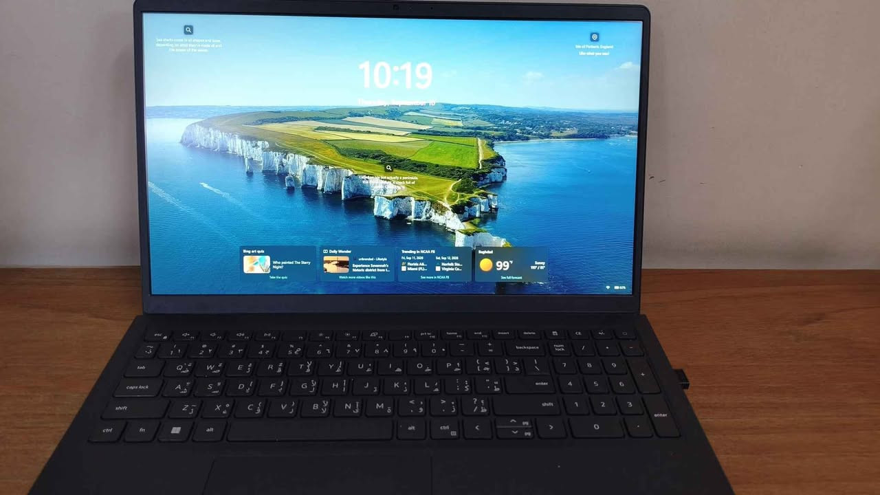 للبيع: لاب توب Dell Vostro 15 3510 – مواصفات عالية وجيل حديث جداً
​الجهاز بحالة ممتازة ونظيف جداً، مثالي للبرمجة، العمل الثقيل، وطلاب الهندسة والحاسبات.
​المعالج: Intel Core i7 (الجيل الـ 13)
​الرام: 16GB DDR4
​الهارد: 512GB SSD NVMe (سريع جداً بالتشغيل ونقل البيانات)
​الشاشة: 15.6 بوصة FHD بدقة عالية ومقاومة للانعكاس
​الملحقات: الشاحن الأصلي
​الحالة: خالي من أي مشاكل أو عيوب فنية، وشغال بكفاءة 100%.
السعر:820000 دينار (بيه مجال بسيط للجادين).
المكان / التواصل: [***********]. بغداد, العراق

نص مكتوب في الصور:
- Task Manager
- Run new task
- CPU
- 2% 2.47 GHz
- Memory
- 4.2/7.7 GB (55%)
- Disk 0 (C:)
- SSD (NVMe)
- 1%
- WiFi
- S: 0 R: 0 Kbps
- GPU 0
- Intel(R) UHD Grap...
- 0% N/A
- % Utilisation
- 13th Gen Intel(R) Core(TM) i7-1355U
- 100%
- 60 seconds
- Utilisation
- 2%
- Speed
- 1.47 GHz
- Base speed:
- Sockets:
- Cores:
- 1.70 GHz
- 1
- 10
- Processes
- 176
- Threads
- 2344
- Handles
- 78657
- Logical processors: 12
- Virtualisation:
- Enabled
- L1 cache:
- 928 KB
- Up time
- 0:08:55:46
- L2 cache:
- 6.5 MB
- L3 cache:
- 12.0 MB
- ENG
- Performance
- 2% 1.48 GHz
- 4.3/7.7 GB (56%)
- S:0 R: 0 Kbps
- GPU
- Intel(R) UHD Graphics
- 3D
- 0%
- Copy
- Video Decode
- Video Processing
- Shared GPU memory
- 3.8 GB
- GPU Memory
- 0.3/3.8 GB
- Temperature
- N/A
- Driver version:
- Driver date:
- DirectX version:
- Physical location:
- 32.0.101.7085
- 3/3/2026
- 12 (FL 12.1)
- PCI bus 0, device 2, function 0