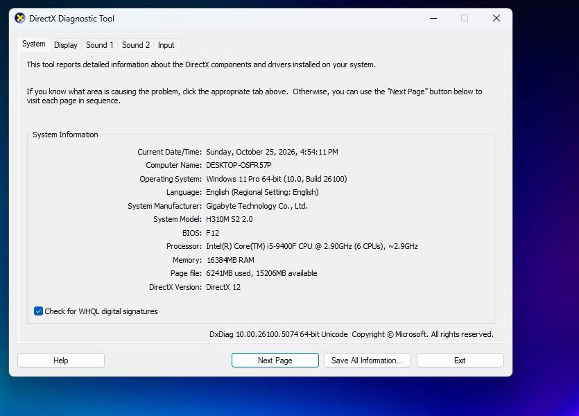 i5-9400F • GTX 1650 • 16 جيجا رام